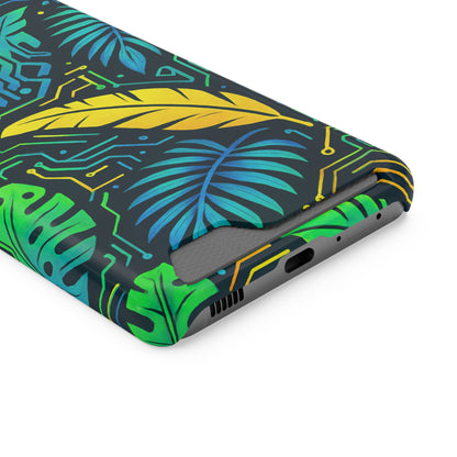 Cyber Tropics • Samsung Galaxy S21 • Tough Case with Card Holder • Wireless Friendly