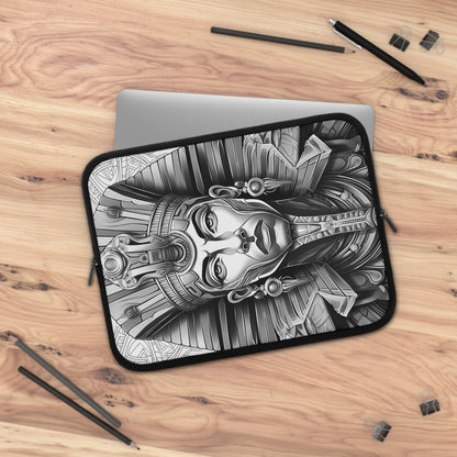 Throne of the Architect • Dual Zipper Laptop Sleeve tech accessory by Black Hat Pixels