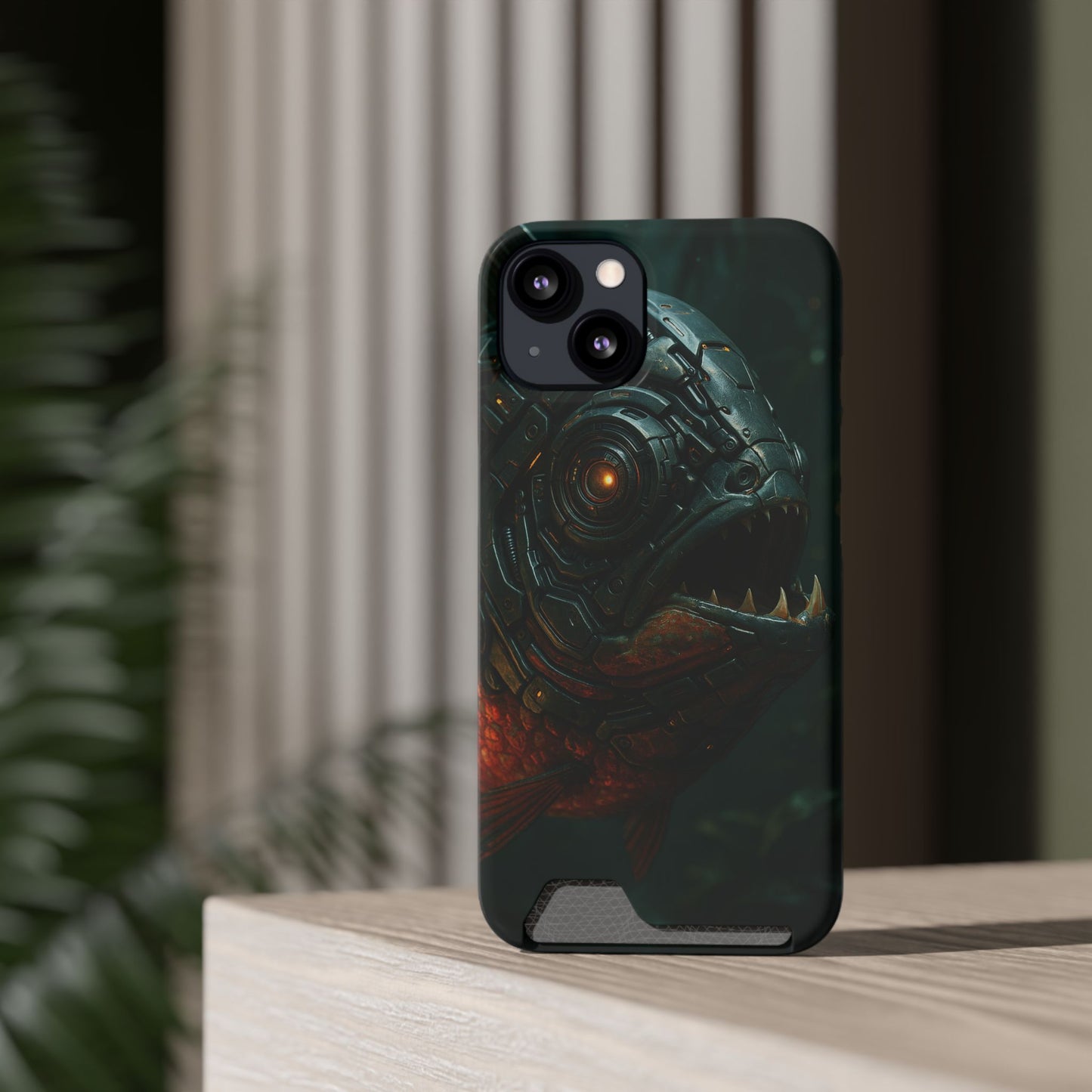 Crimson Bite • Apple iPhone 13 • Tough Case with Card Holder • MagSafe®