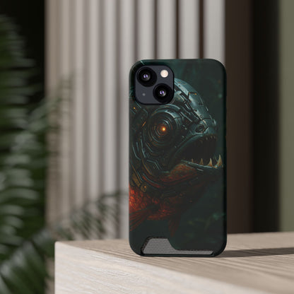 Crimson Bite • Apple iPhone 13 • Tough Case with Card Holder • MagSafe®