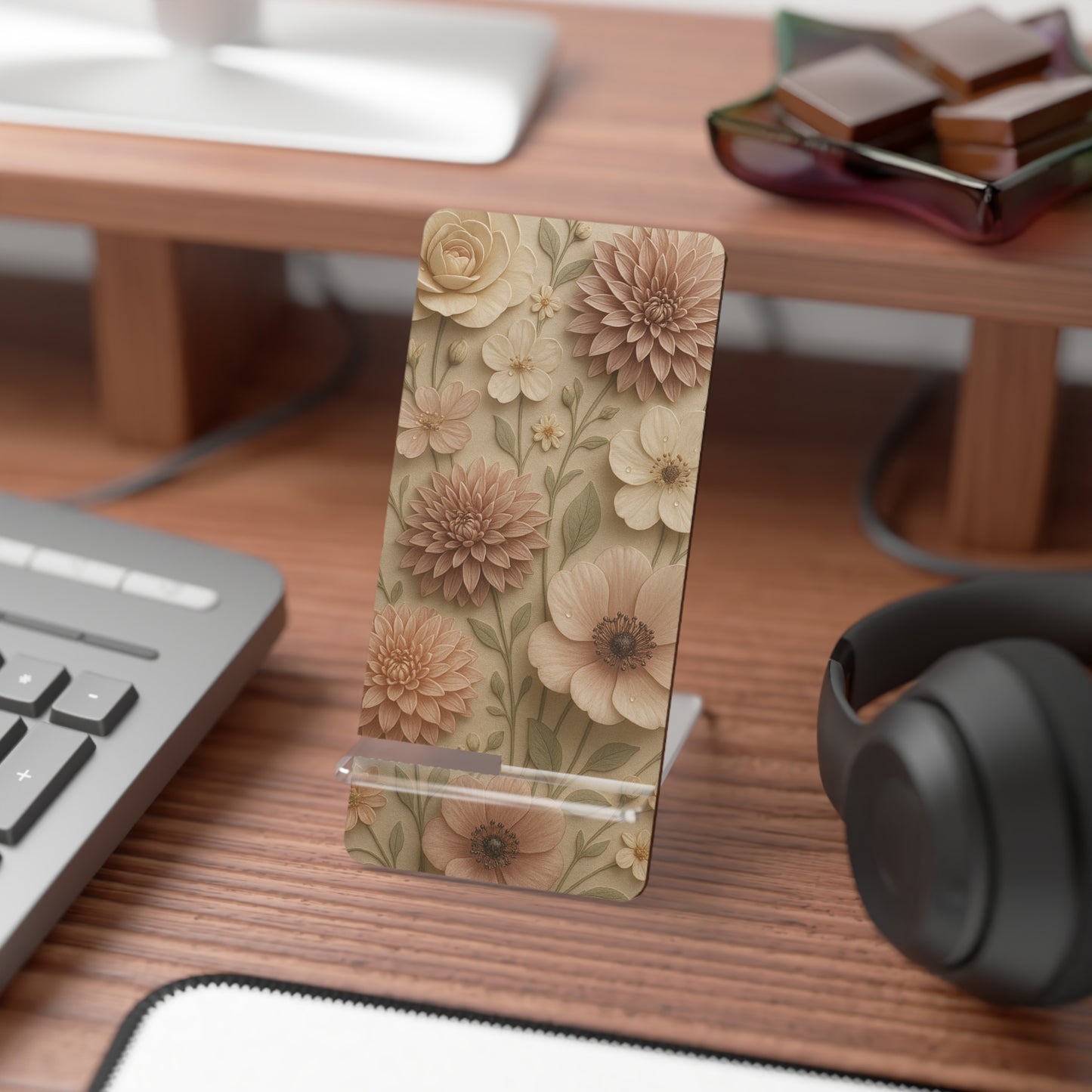 Blush Mourne • Smartphone Display Stand tech accessory by Black Hat Pixels
