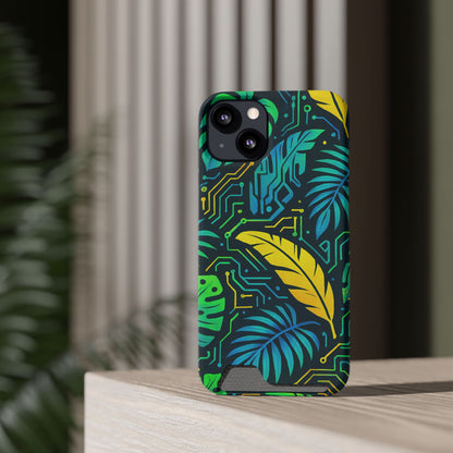 Cyber Tropics • Apple iPhone 13 • Tough Case with Card Holder • MagSafe®