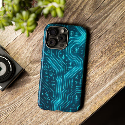 Circuit Glyph • Apple iPhone 15 • MagSafe® Tough Case
