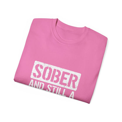Sober & Still A Rockstar • Recovery Works • T-Shirt