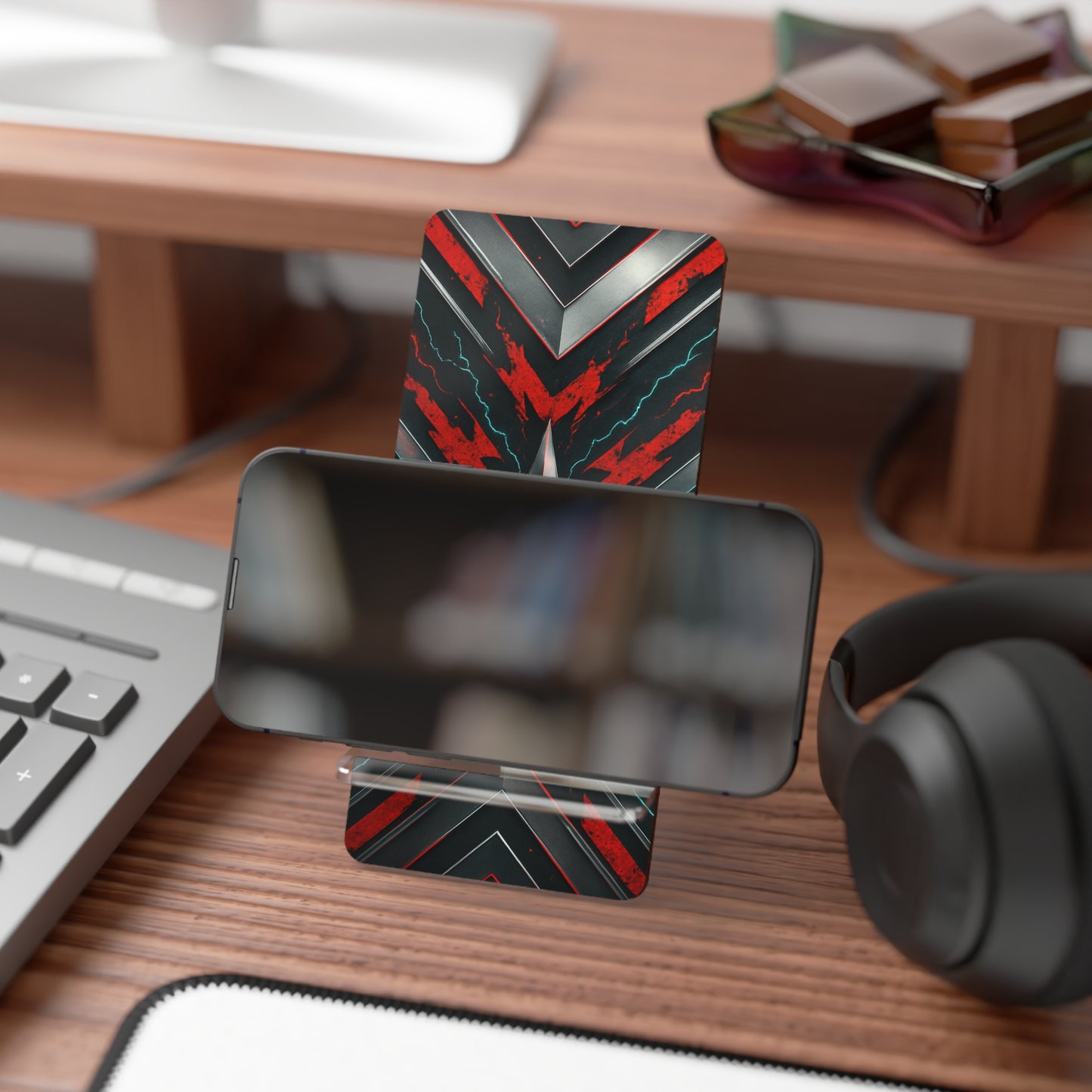 Signal Fade • Smartphone Display Stand tech accessory by Black Hat Pixels