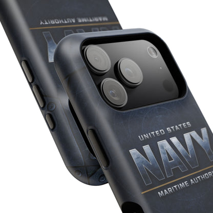 Navy • Sentinel Series • Maritime Authority • Apple iPhone 17 Pro • MagSafe Tough Case