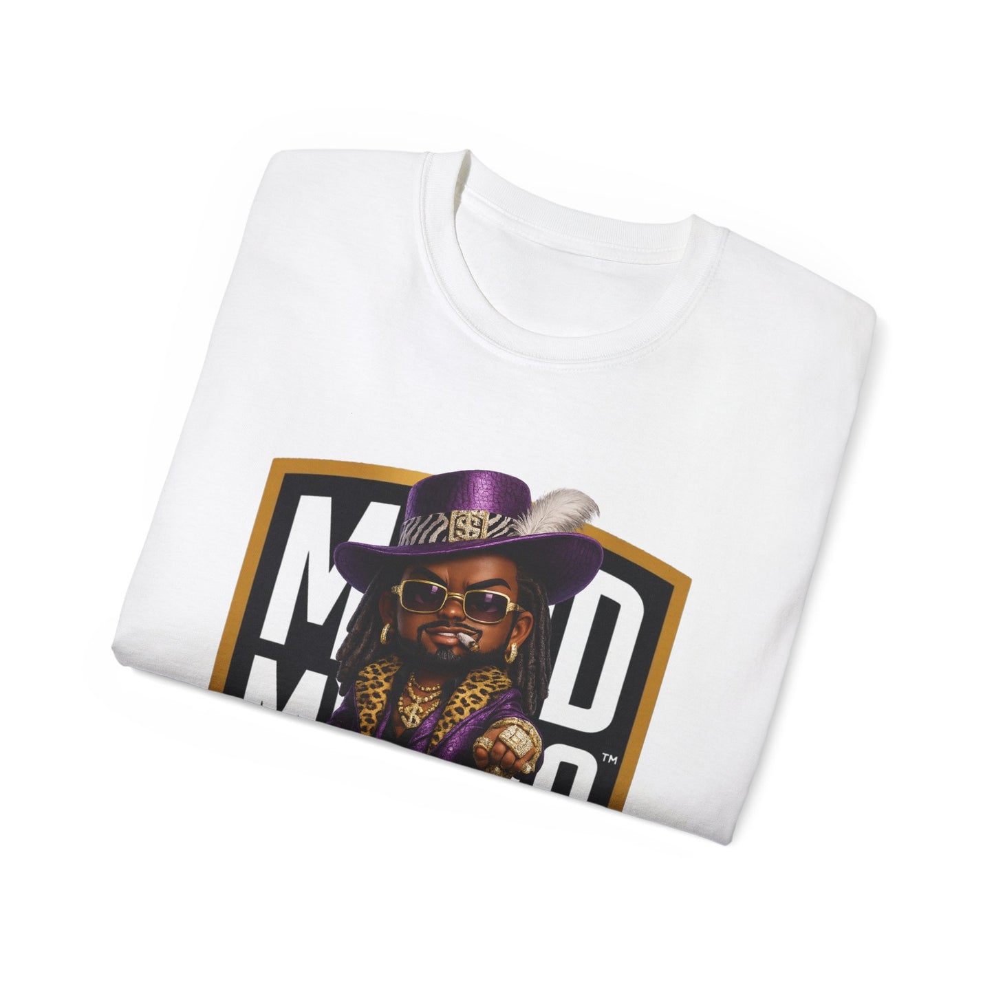 Lucien Royale • Velvet Authority • Mood Militia • T-Shirt • Black Hat Pixels • Unisex