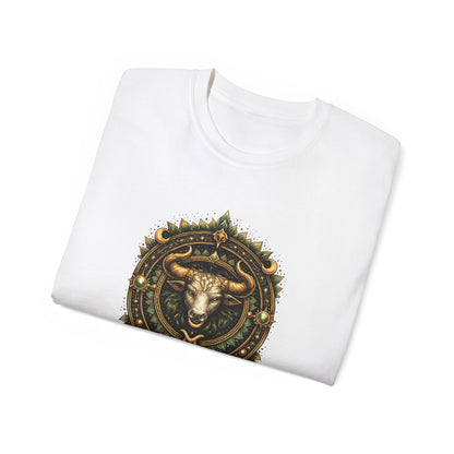 Taurus • Granite • Elemental Armor • T-shirt • Black Hat Pixels • Unisex