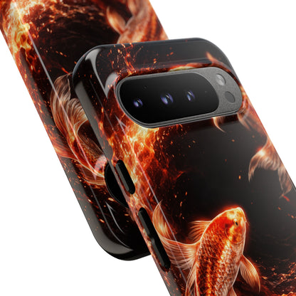Fire Koi • Google Pixel 9 • Tough Case • Wireless Friendly