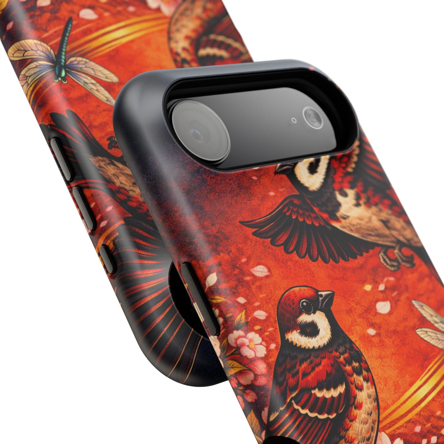Quiet Witness – Fleeting Mercy • Obsidian Irezumi™ • Apple iPhone 17 Pro • MagSafe Tough Case