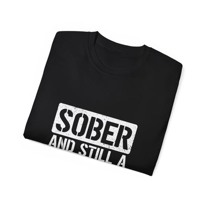 Sober & Still A Rockstar • Recovery Works • T-Shirt