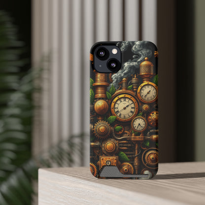 Steampunk Signal • Apple iPhone 13 • MagSafe® Tough Case with Card Holder