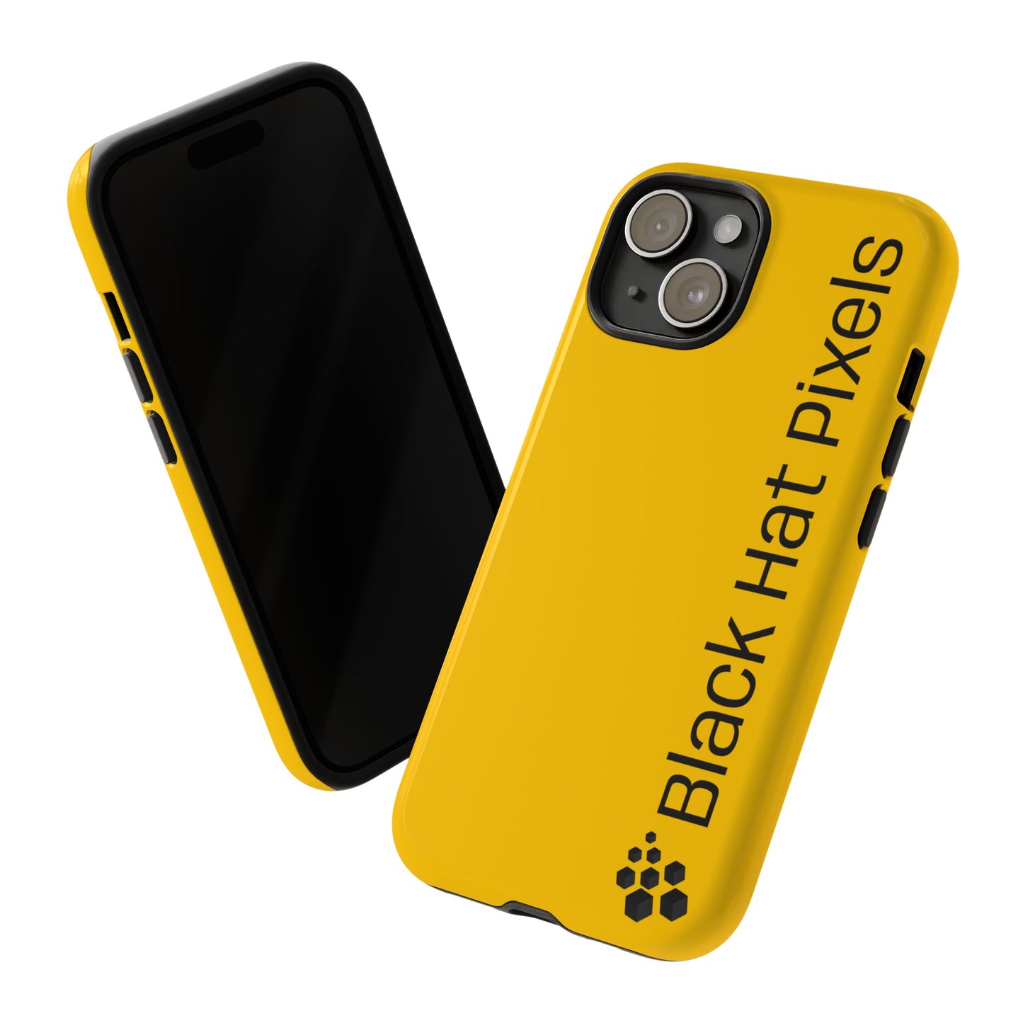Black Hat Pixels • Apple iPhone 15 • Tough Case • Wireless Friendly