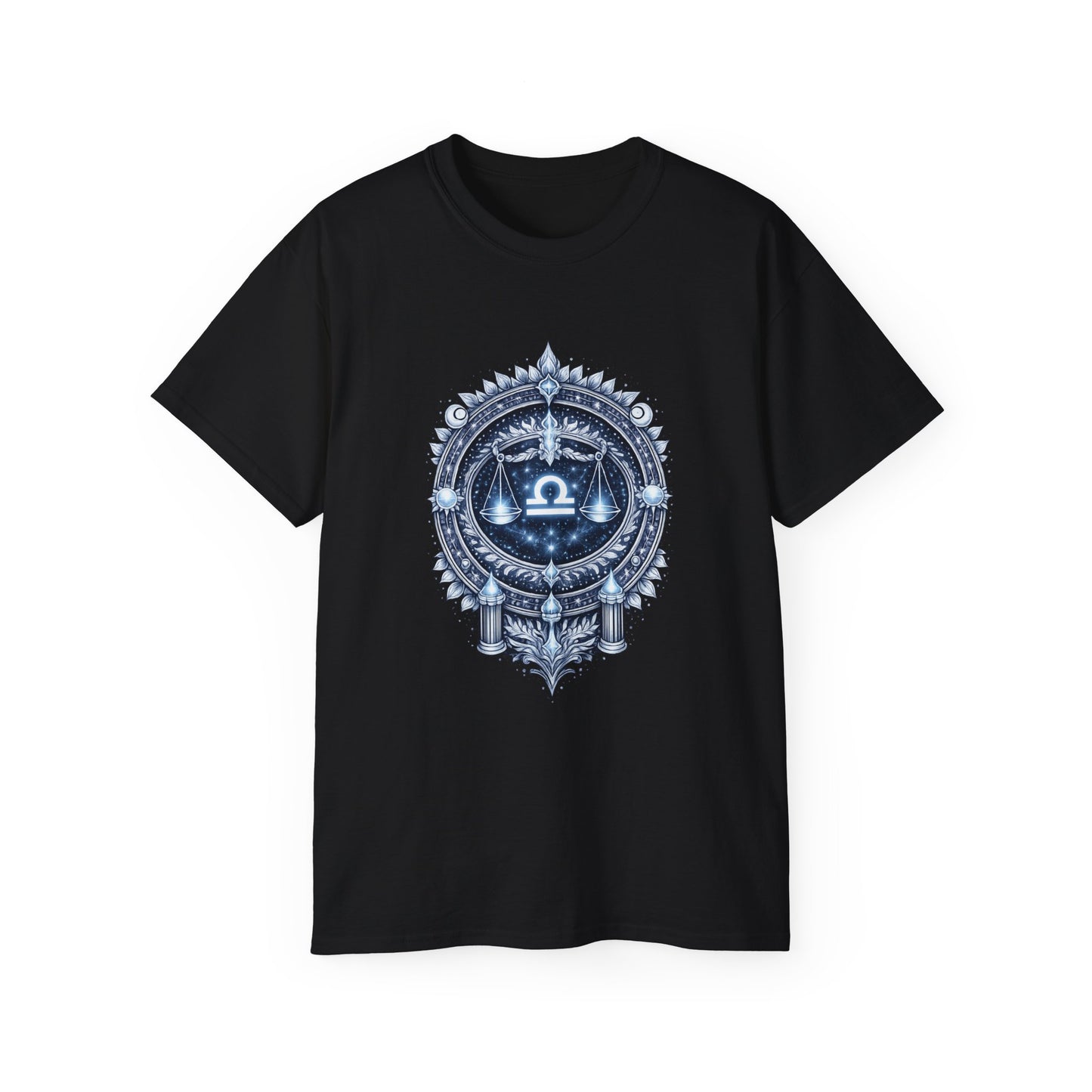 Libra • Balanced Authority • Elemental Armor • T-shirt • Black Hat Pixels • Unisex
