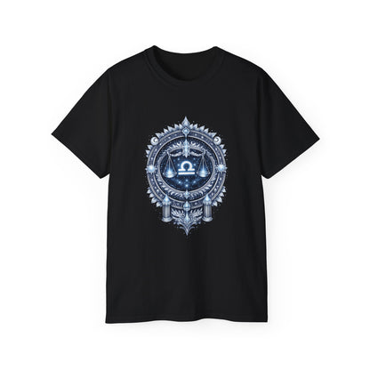 Libra • Balanced Authority • Elemental Armor • T-shirt • Black Hat Pixels • Unisex