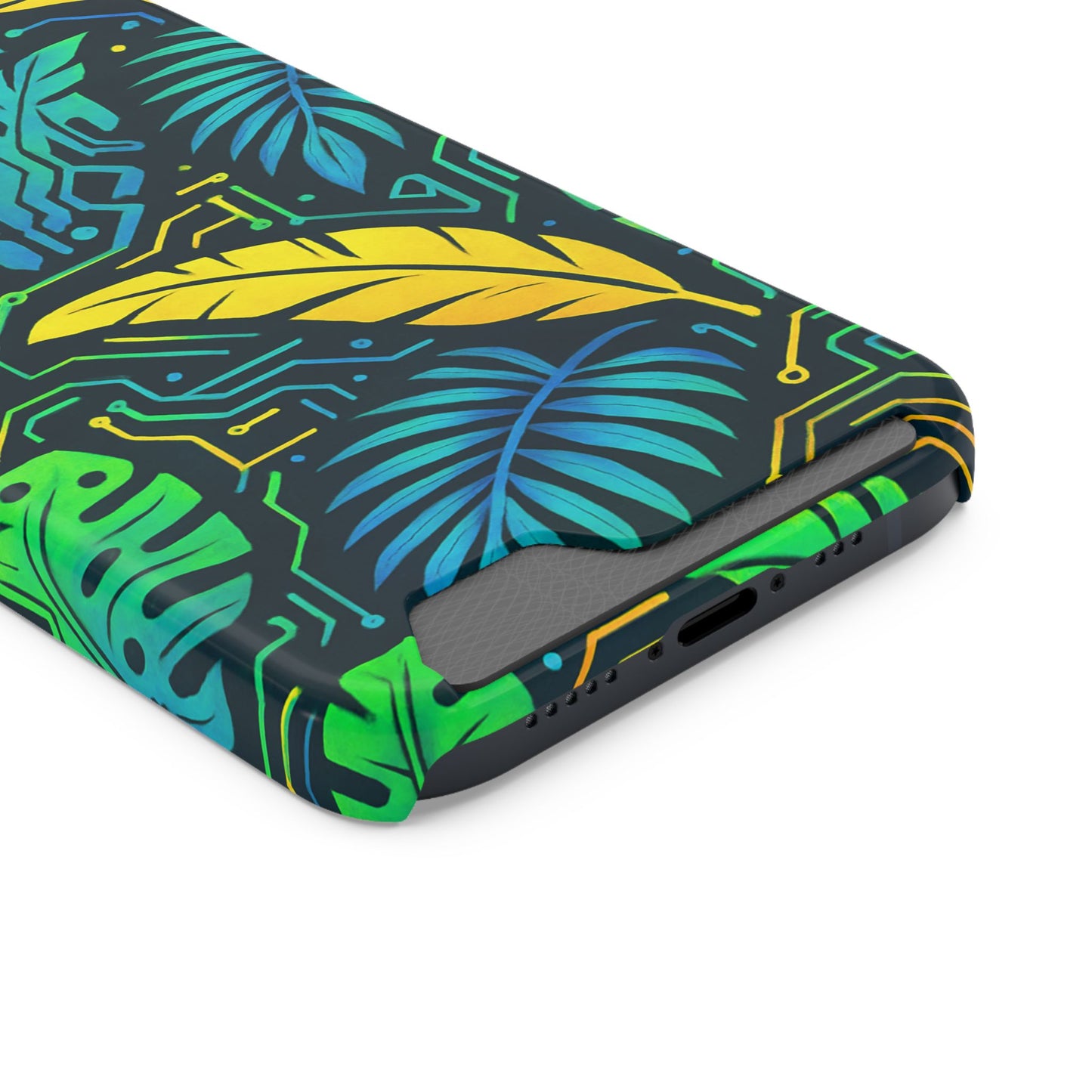 Cyber Tropics • Apple iPhone 13 • Tough Case with Card Holder • MagSafe®