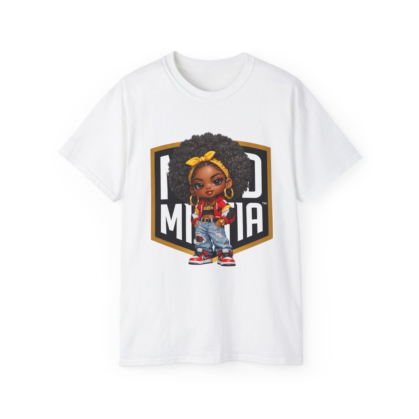 Nova Crown • Street Empress • Mood Militia • T-Shirt • Black Hat Pixels • Unisex