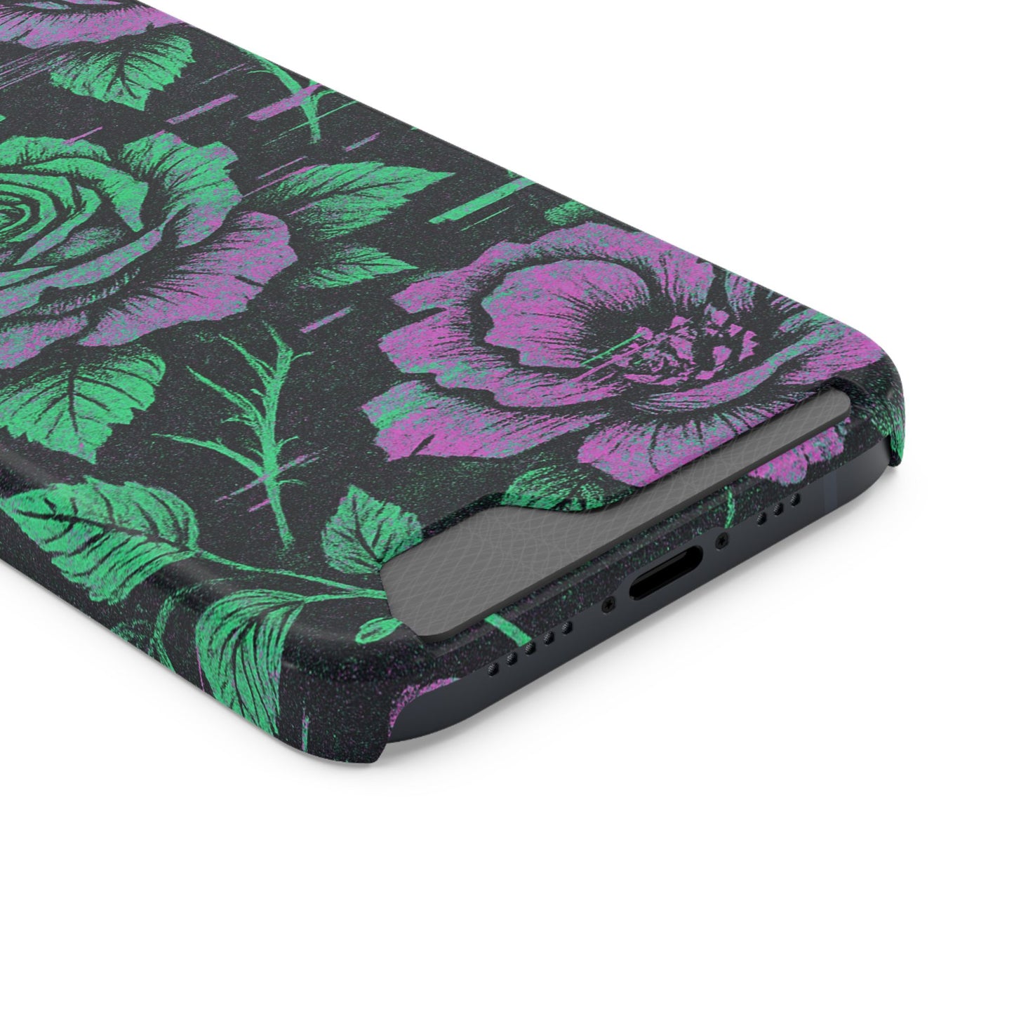 Bruised Blooms • Apple iPhone 13 • Tough Case with Card Holder • MagSafe®