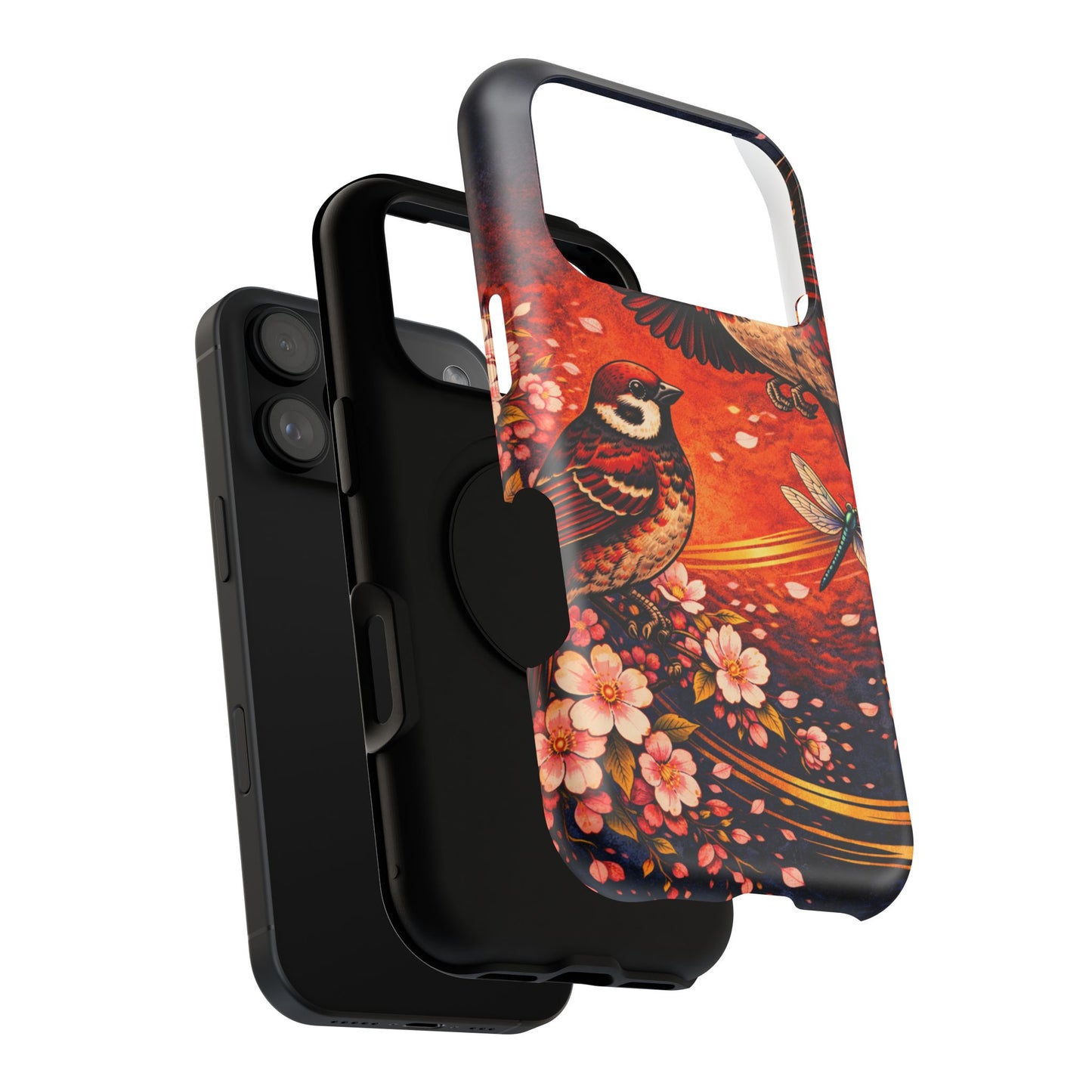 Quiet Witness – Fleeting Mercy • Obsidian Irezumi™ • Apple iPhone 17 Pro • MagSafe Tough Case