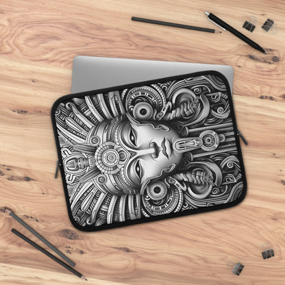Circuit of the Sun • Dual Zipper Laptop Sleeve tech accessory by Black Hat Pixels