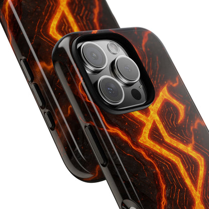 Molten Glyph • Apple iPhone 16 • MagSafe® Magnetic Tough Case