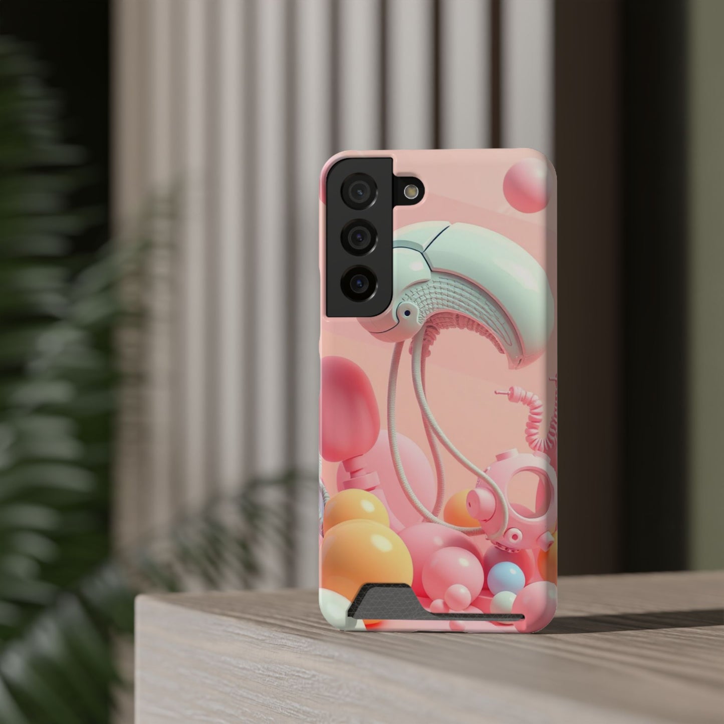 Alien Trinkets • Samsung Galaxy S22 • Tough Case with Card Holder • Wireless Friendly