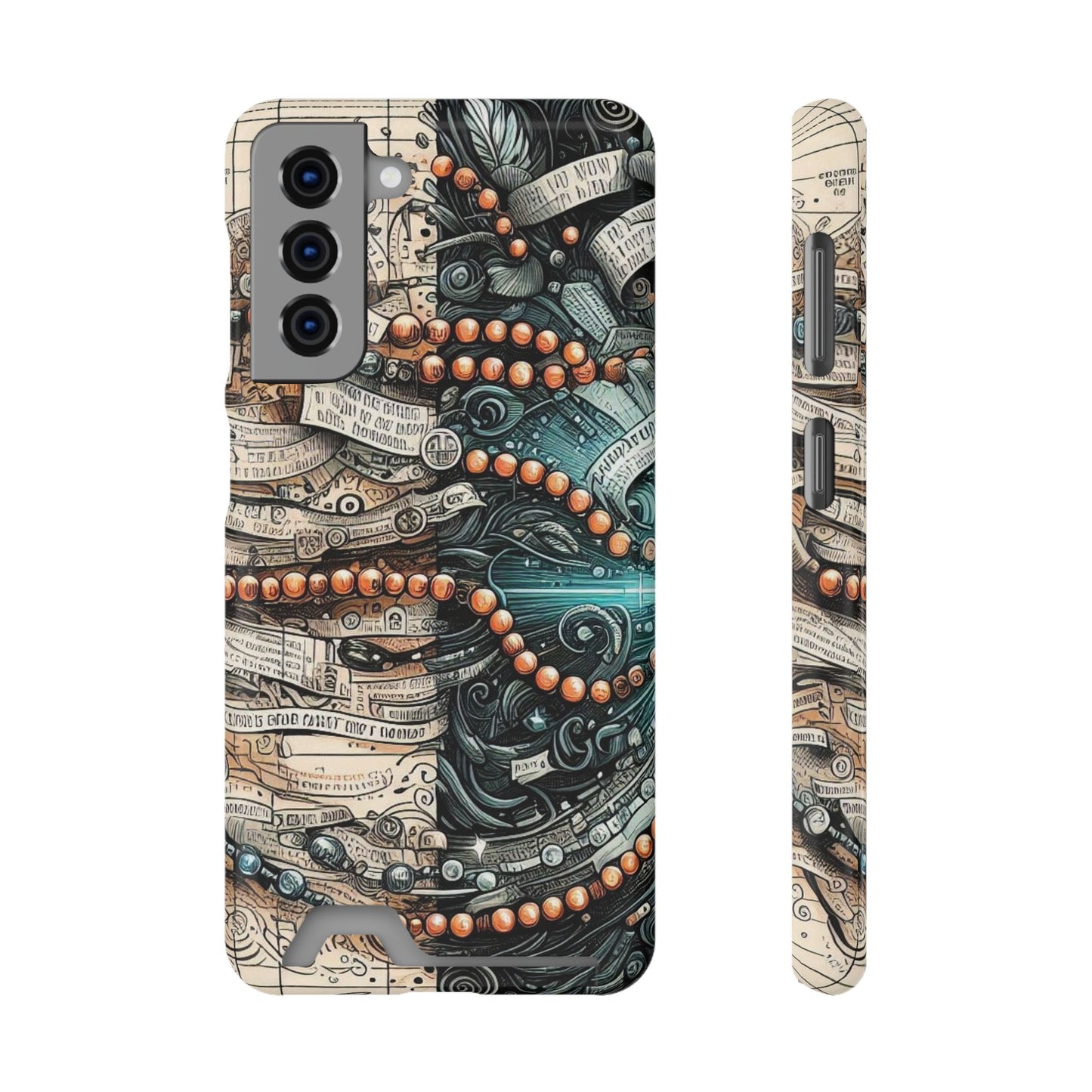 Aeros Divide • Samsung Galaxy S21 • Tough Case with Card Holder • Wireless Friendly