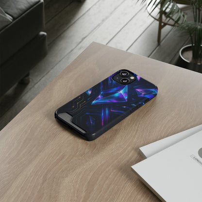 Circuit Shard • Apple iPhone 13 • MagSafe® Tough Case with Card Holder