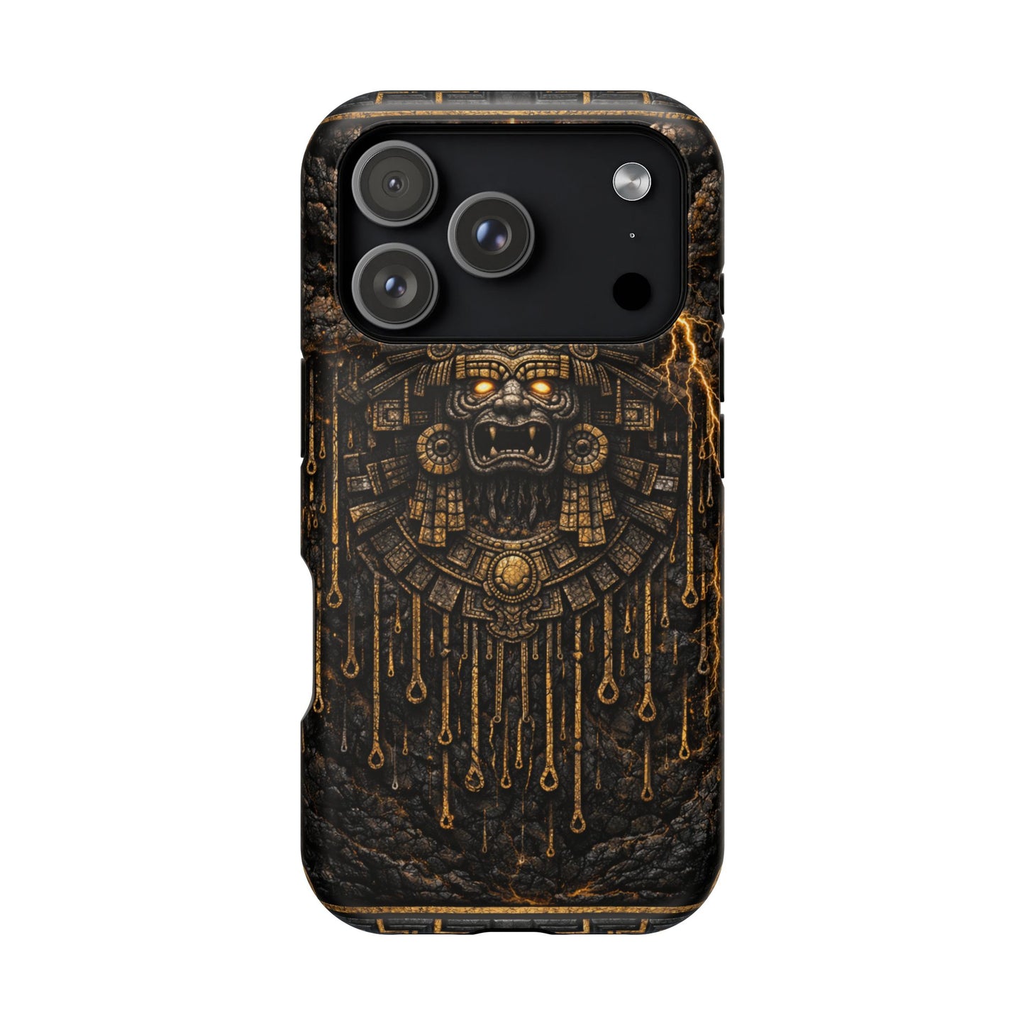 Tlaloc • Storm Covenant • Empire of the Fifth Sun™ • Apple iPhone 17 Pro • MagSafe Tough Case