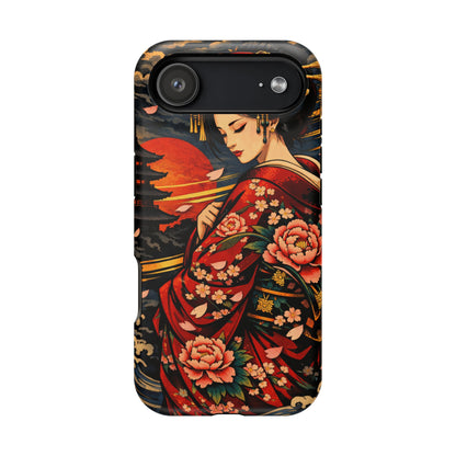 Veiled Grace – Hidden Reckoning • Obsidian Irezumi™ • Apple iPhone 17 Pro • MagSafe Tough Case