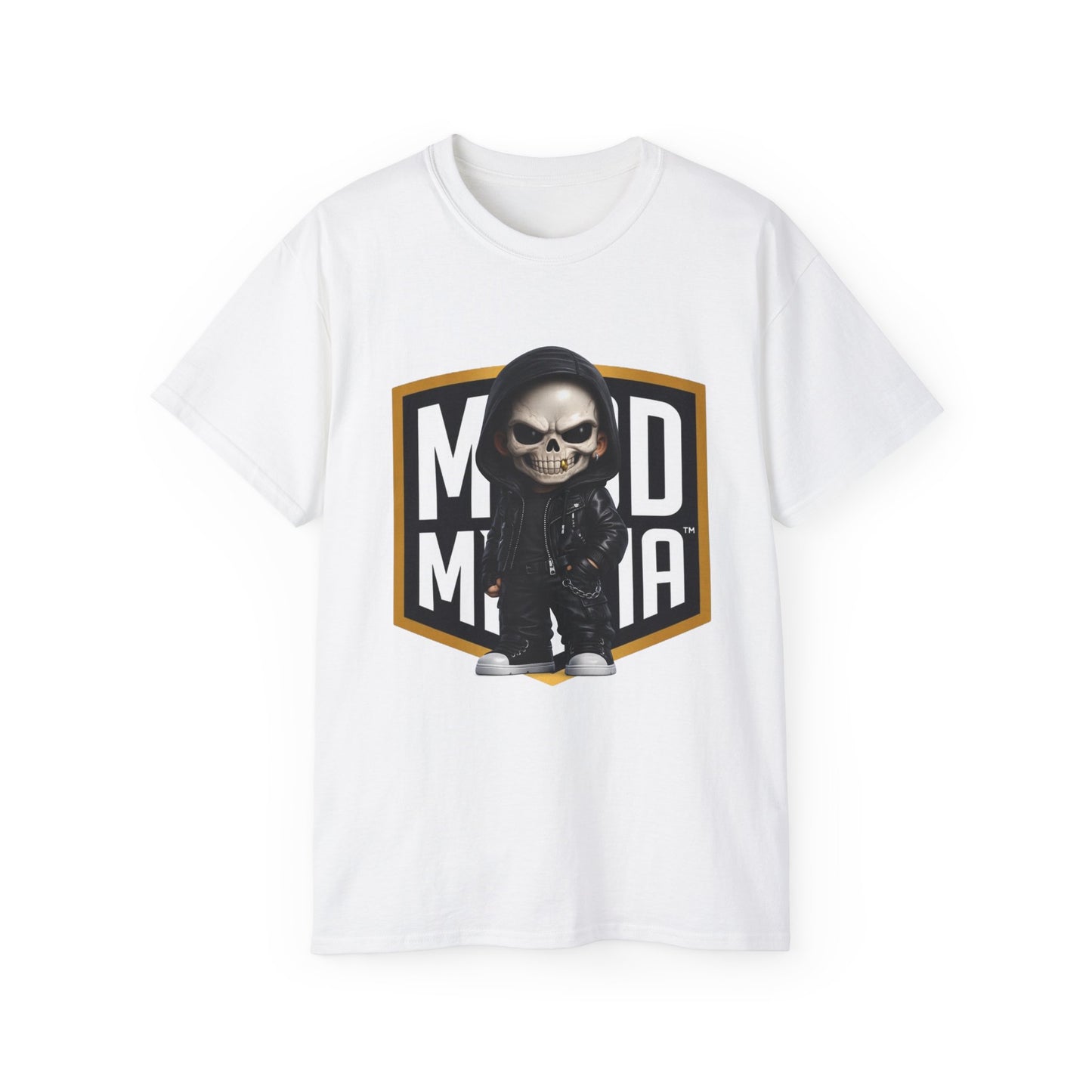 Grim Vandal • Ruthless Resolve • Mood Militia • T-Shirt • Black Hat Pixels • Unisex