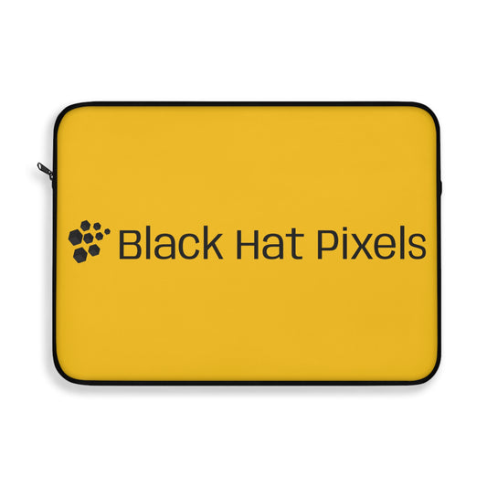 Black Hat Pixels • Single Zipper Laptop Sleeve tech accessory by Black Hat Pixels