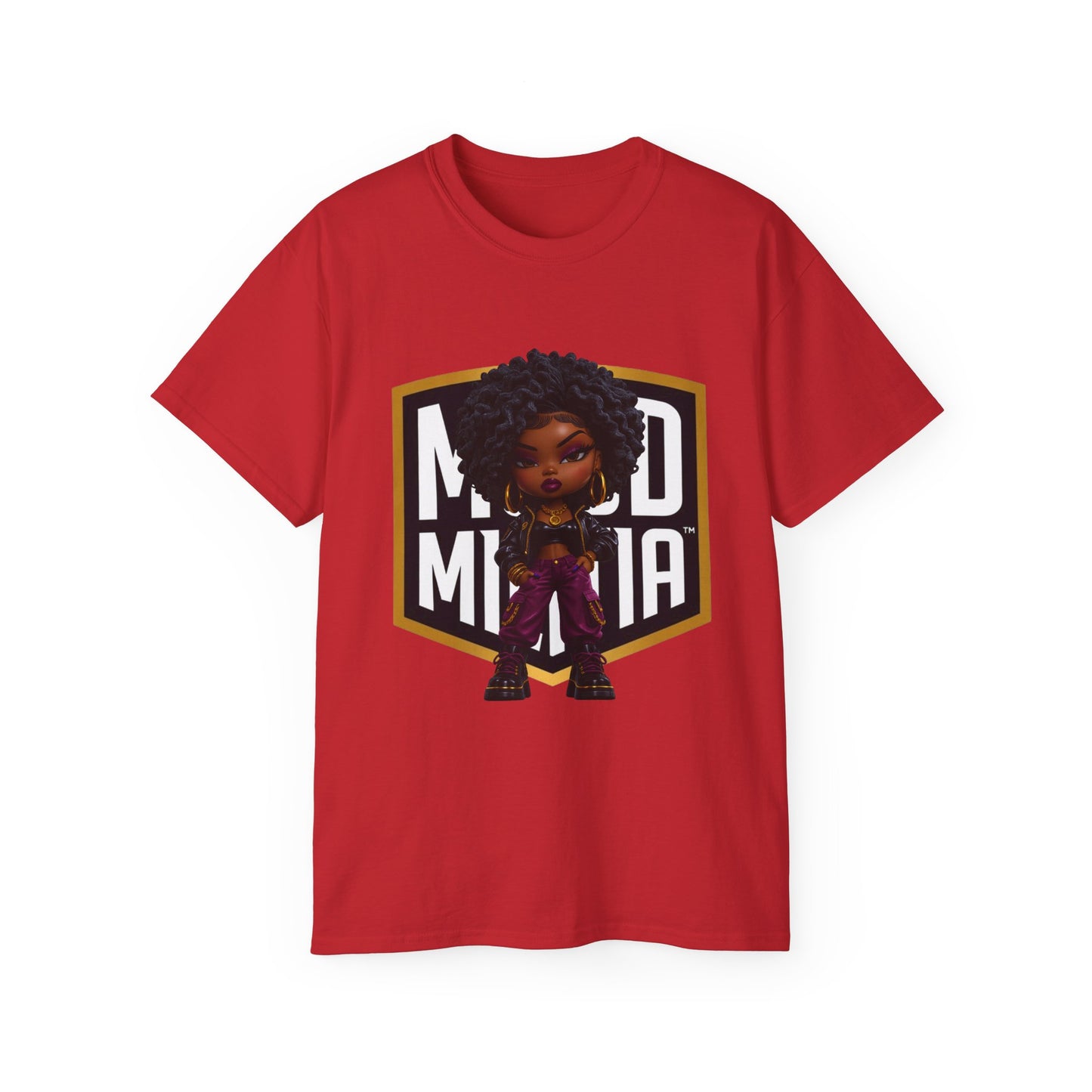 Zaria Noir • Velvet Command • Mood Militia • T-Shirt • Black Hat Pixels • Unisex