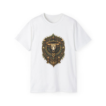 Taurus • Granite • Elemental Armor • T-shirt • Black Hat Pixels • Unisex