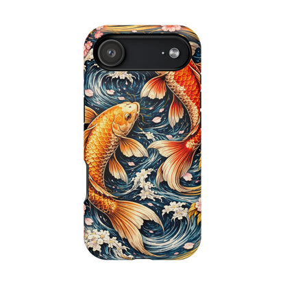 Crimson Current – Bound Reflection • Obsidian Irezumi™ • Apple iPhone 17 Pro • MagSafe Tough Case