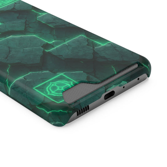 Digital Terrain • Samsung Galaxy S21 • Tough Case with Card Holder • Wireless Friendly