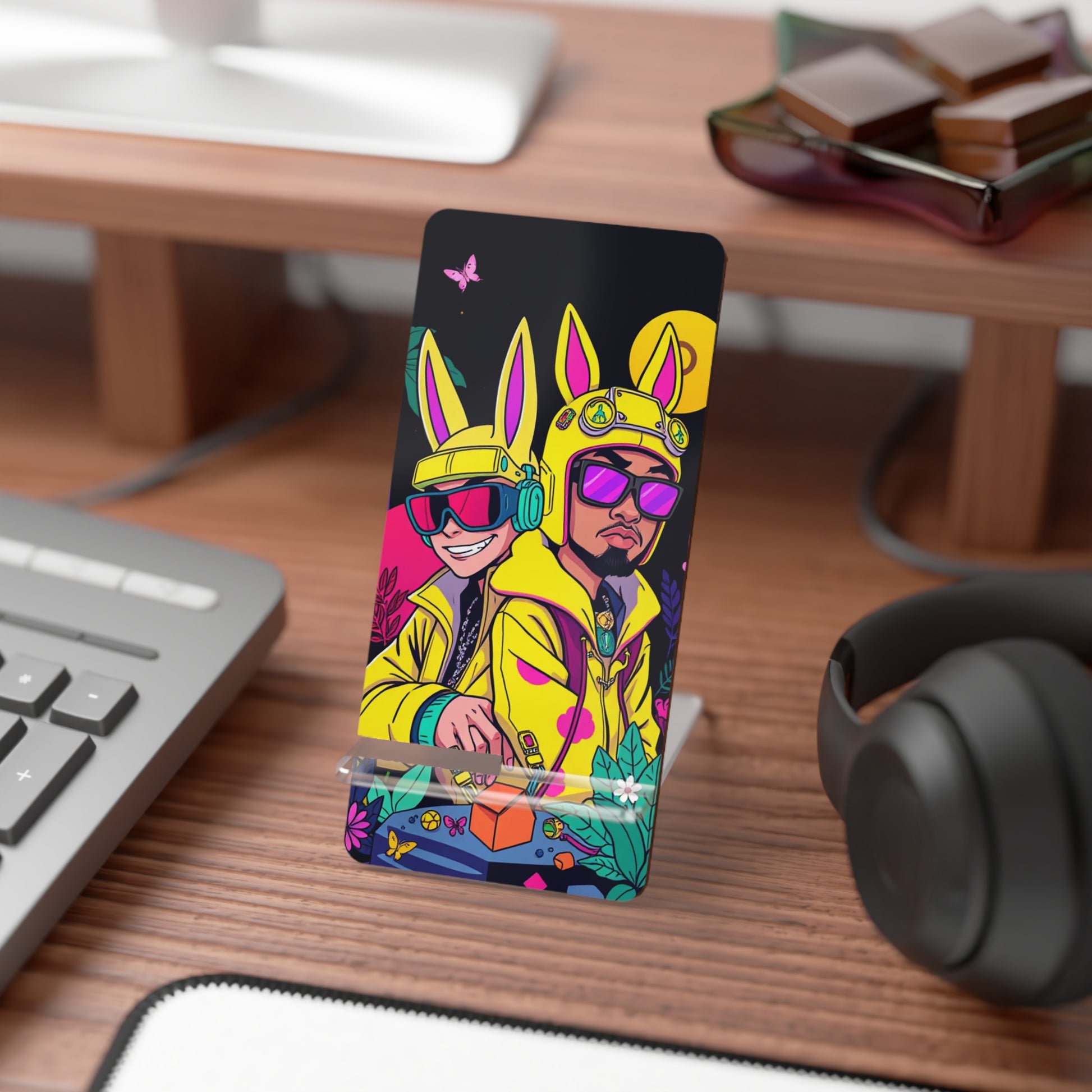 Moon Flex • Smartphone Display Stand tech accessory by Black Hat Pixels