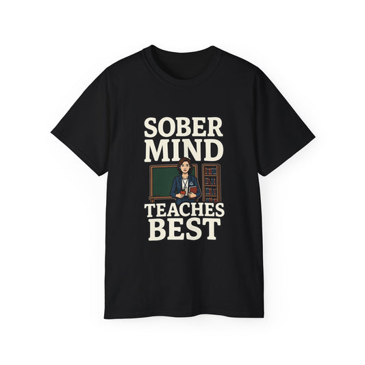Clean Mind Teaches Best  • Teacher • T-Shirt • Black Hat Pixels • Unisex