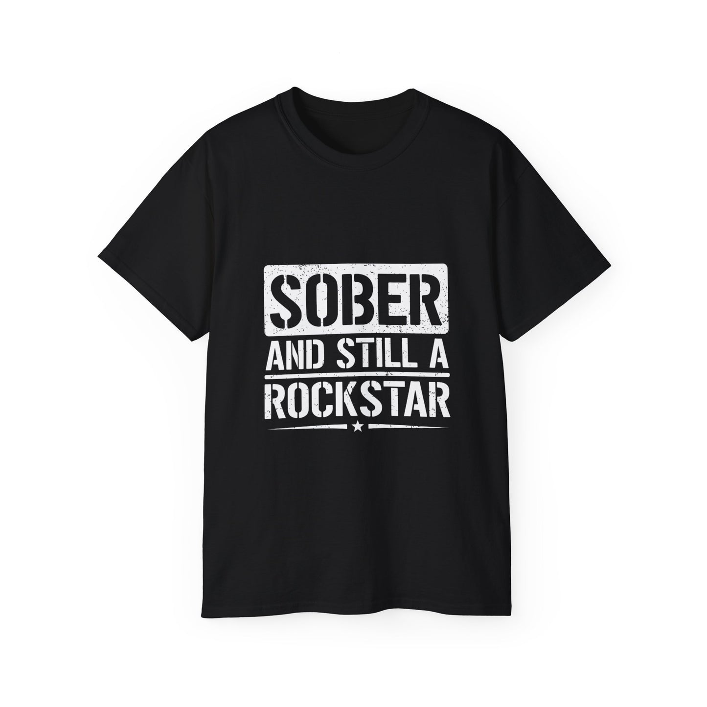 Sober & Still A Rockstar • Recovery Works • T-Shirt