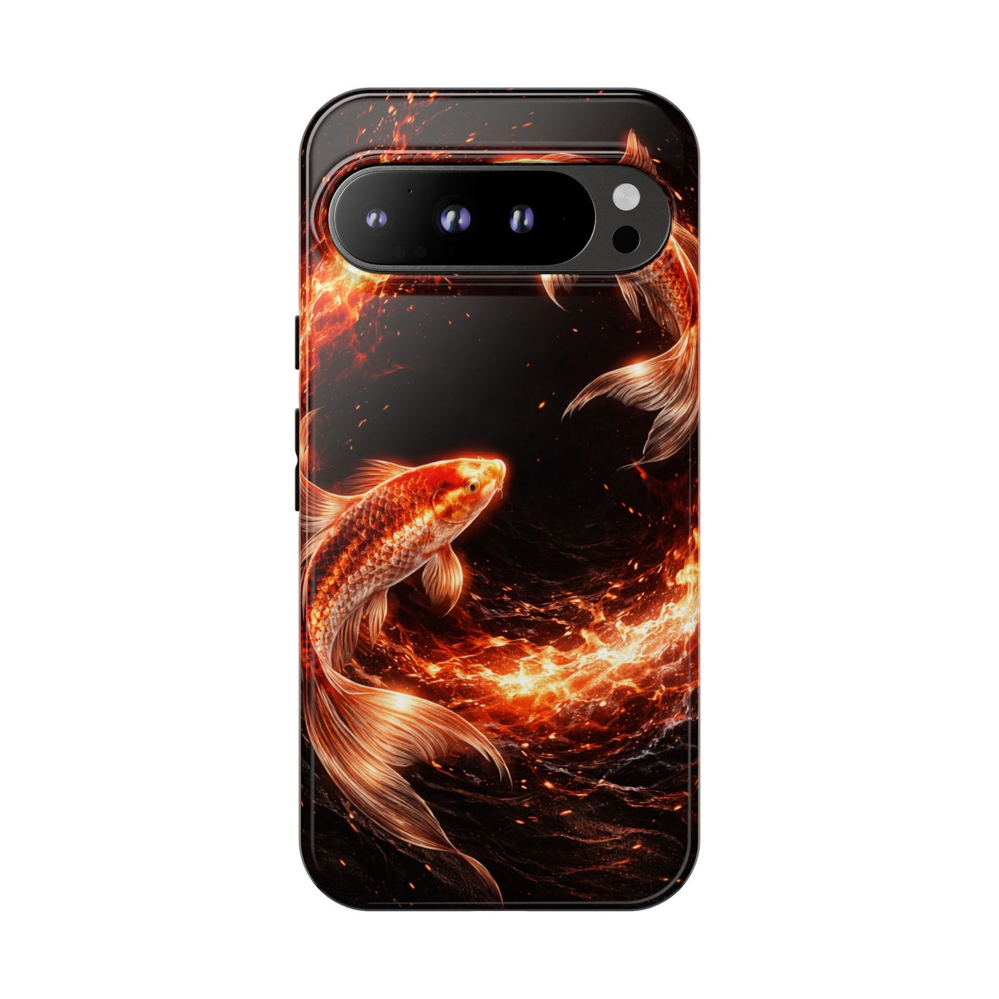 Fire Koi • Google Pixel 9 • Tough Case • Wireless Friendly