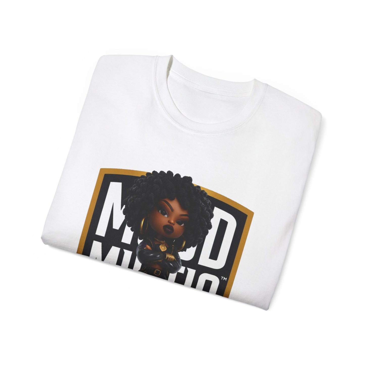 Nyra Vex • Regal Defiance • Mood Militia • T-Shirt • Black Hat Pixels • Unisex