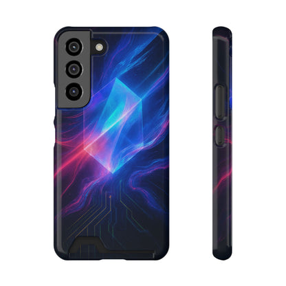 Crystal Silicone • Samsung Galaxy S22 • Tough Case with Card Holder • Wireless Friendly