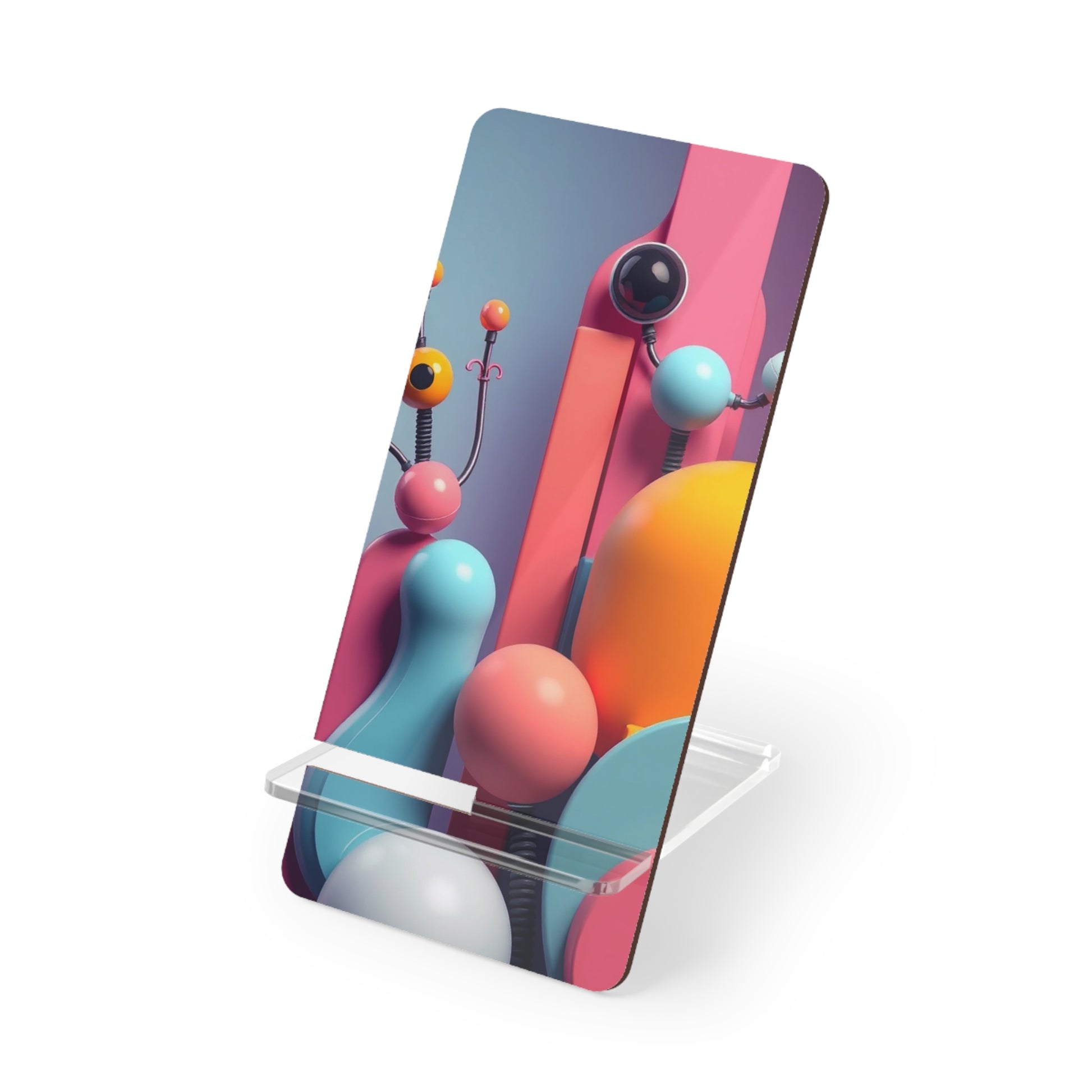 Node Drift • Smartphone Display Stand tech accessory by Black Hat Pixels