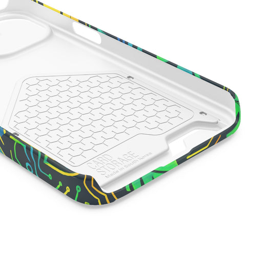 Cyber Tropics • Apple iPhone 13 • Tough Case with Card Holder • MagSafe®