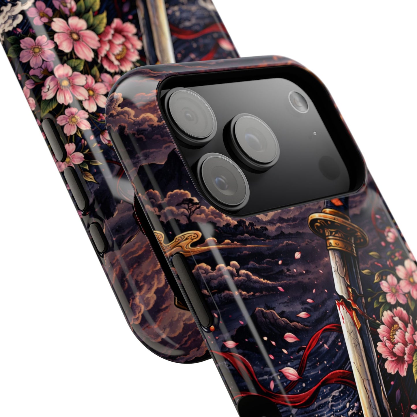 Forged Edge – Fractured Oath • Obsidian Irezumi™ • Apple iPhone 17 Pro • MagSafe Tough Case