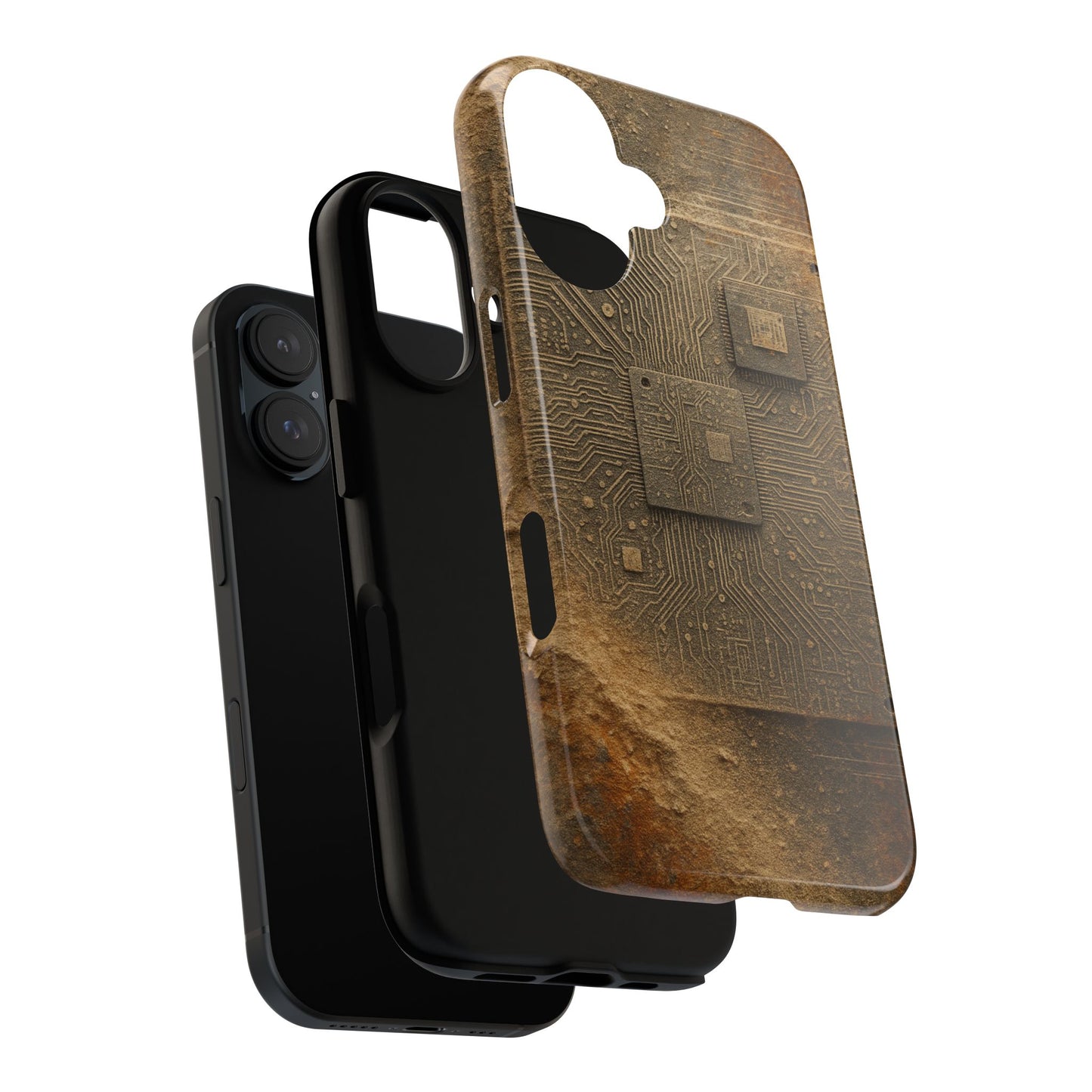 Sand Circuit • Apple iPhone 16 • MagSafe® Magnetic Tough Case