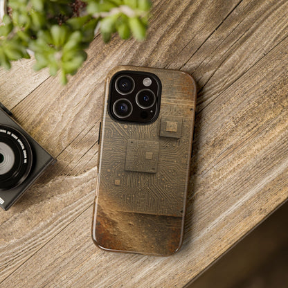 Sand Circuit • Apple iPhone 16 • MagSafe® Magnetic Tough Case