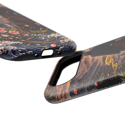 Silent Path – Measured Resolve • Obsidian Irezumi™ • Apple iPhone 17 Pro • MagSafe Tough Case