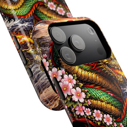 Dragon Oath – Sovereign Flame • Obsidian Irezumi™ • Apple iPhone 17 Pro • MagSafe Tough Case