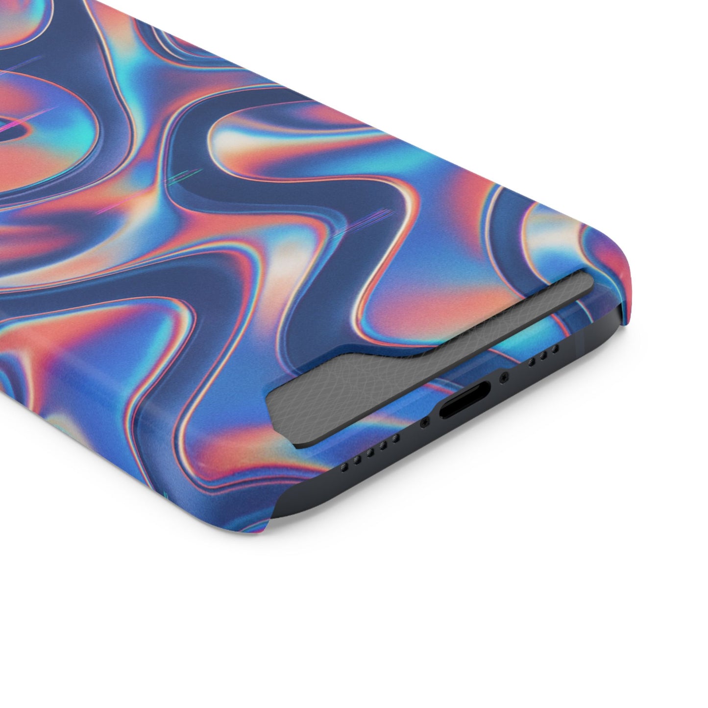 Chrome Illusion • Apple iPhone 13 • Tough Case with Card Holder • MagSafe®